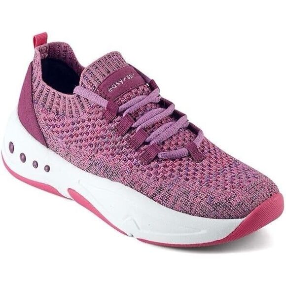 EASY SPIRIT Womens 8.5 Power Sneakers Pink/Magenta Lightweight Wedge Walking - Picture 1 of 15